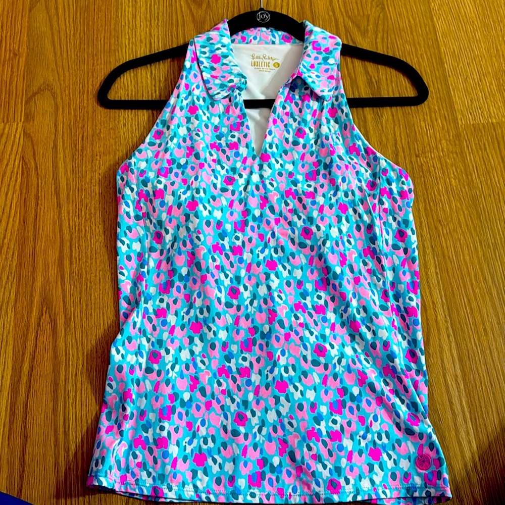 Lilly Pulitzer sleeveless Luxletic golf polo